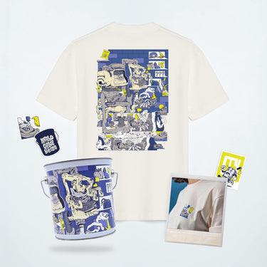 T-Shirt RENDEZ-VOUS - HELLO x CONE THE WEIRD - Cream