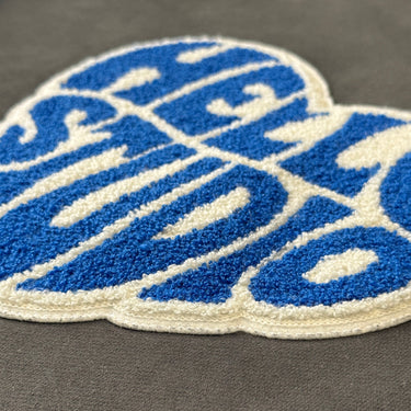 Crewneck BLUE HEART - Gris anthracite