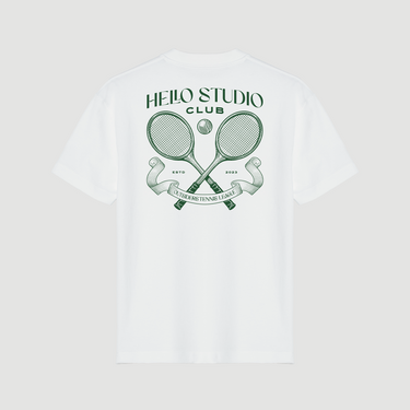 T-Shirt TENNIS CLUB - Blanc cassé